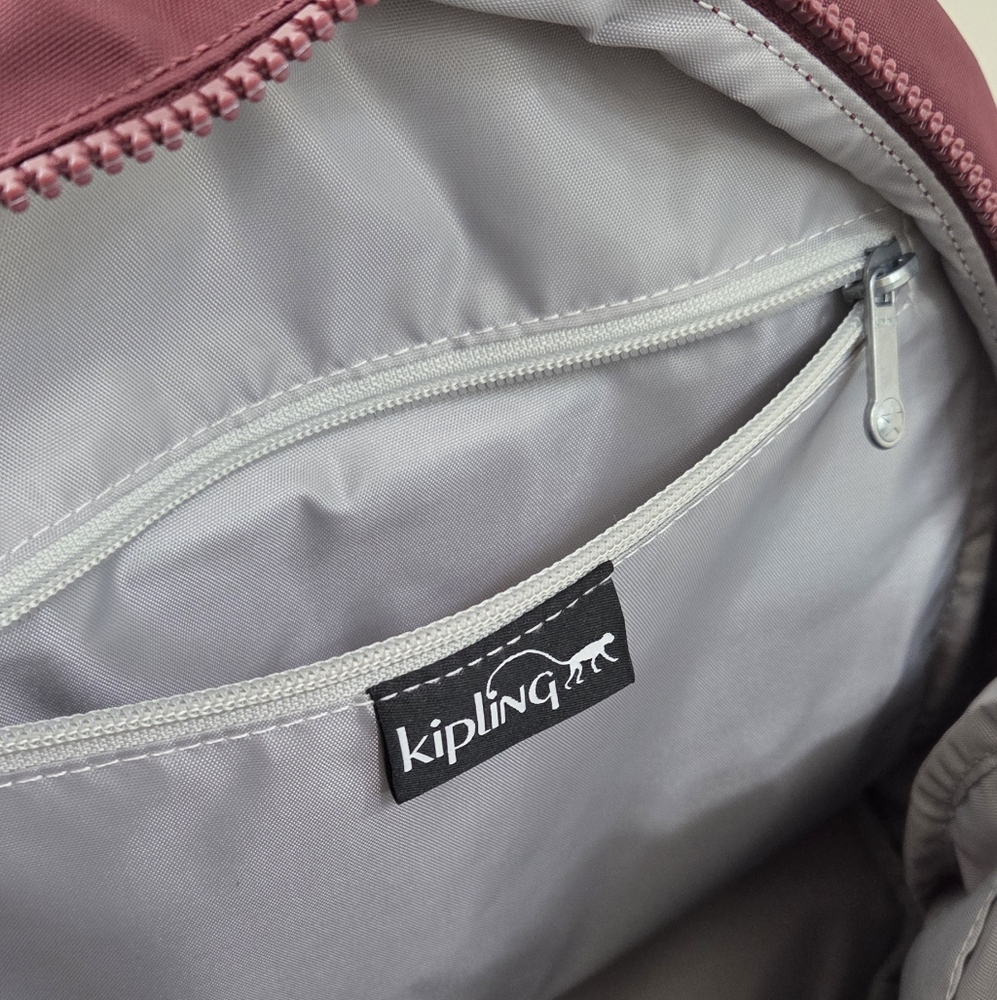 Kipling Fiona Medium Backpack In Wine Red - Picture 11 of 13